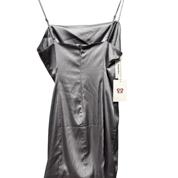 Sunday Best | Women's Satin Slip Dress - Picture 3 of 7